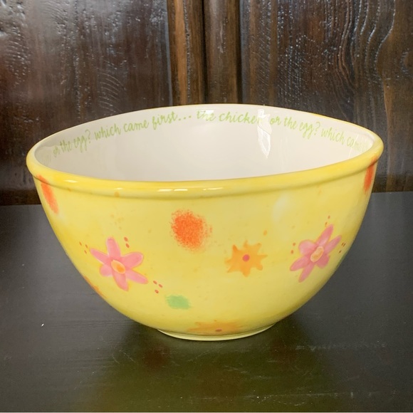 RARE - HTF Chicken or the Egg Department 56 Easter Egg Shaped Serving Bowl - Picture 12 of 16